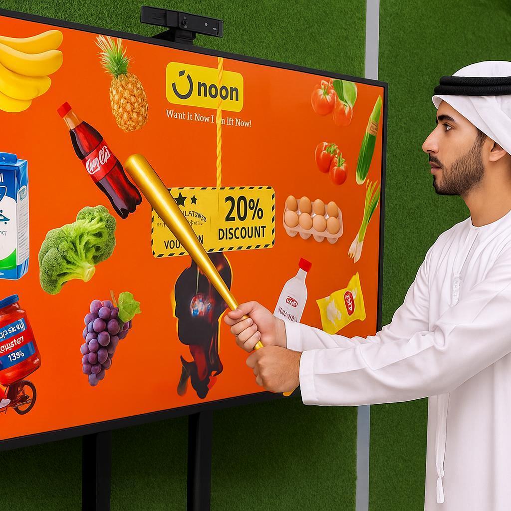 Interactive Hit to Win Piñata Game